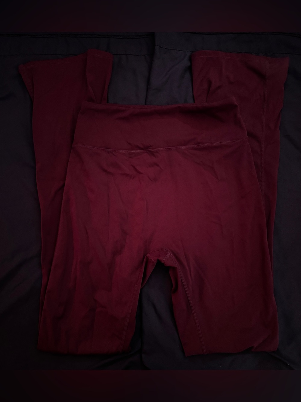 Seamless High-Waist Leggings – Burgundy